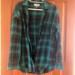 Old Navy Boyfriend flannel, size L